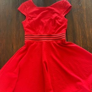 Girls red formal dress